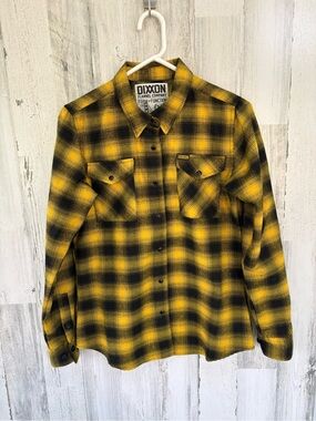 DIXXON Flannel Co Women’s Size Medium 13th Anniversary Snap Close Flannel Shirt